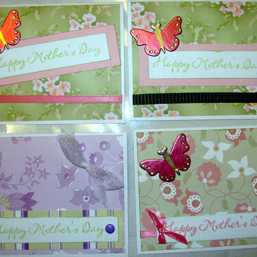 Mother&#039;s Day cards with butterfly sent to Operation Write Home