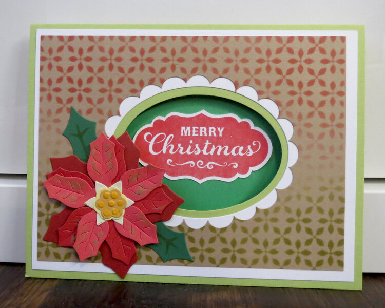 Christmas Poinsettia card