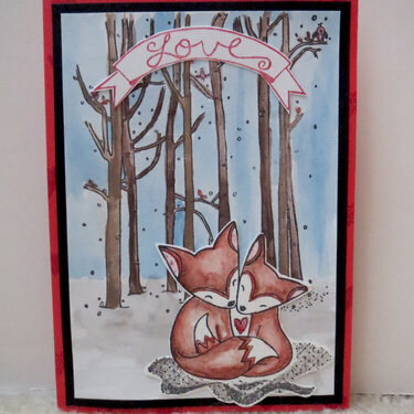 Fox Valentine Card 1