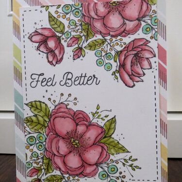 Feel Better floral card