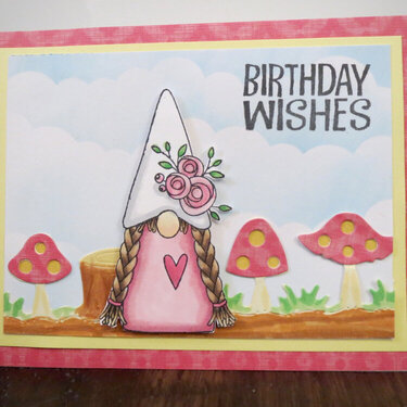 Gnome Birthday card