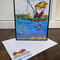 Fishing Gnome Birthday Card with envelope