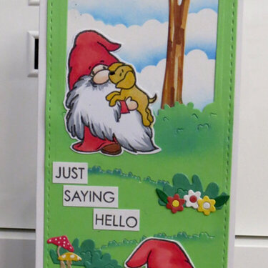 Slimline Gnome Card