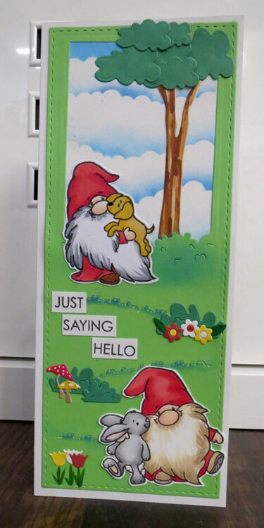 Slimline Gnome Card