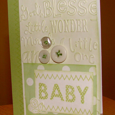 Green Baby Card