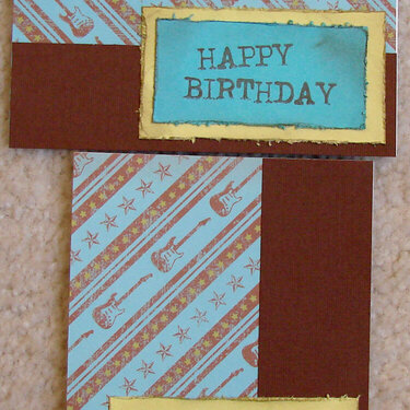 Guitar Birthday card - Operation Write Home