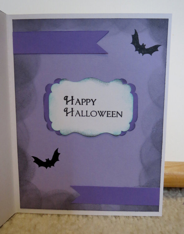 Haunted house card inside