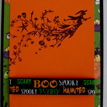 Halloween Card with witch