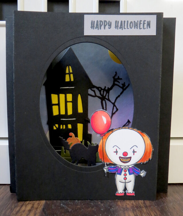 Clown Halloween Card 3