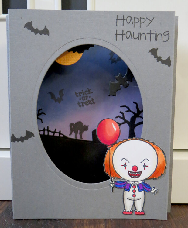 Clown Halloween Card 2