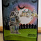 Haunted House Halloween Card and Owls