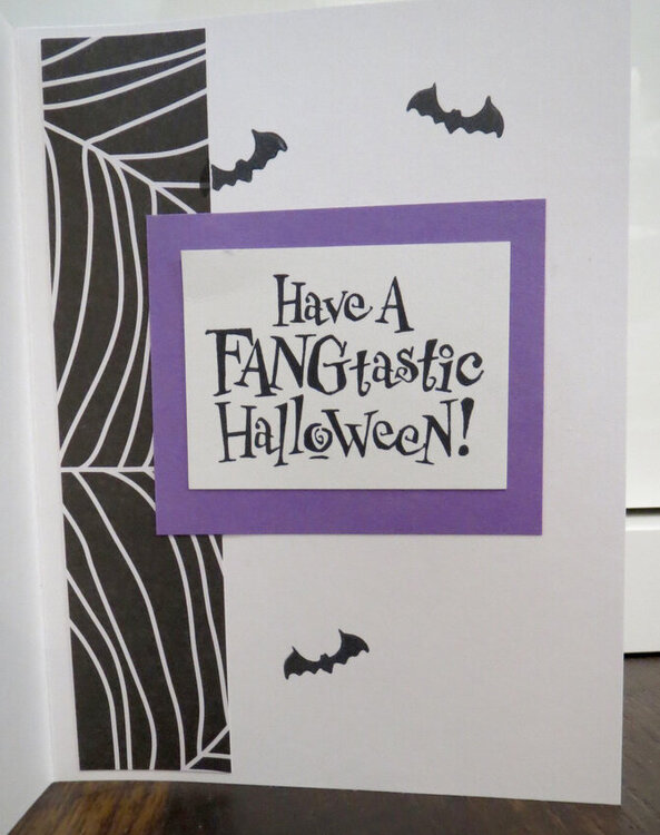 Halloween Vampire card 1 - inside