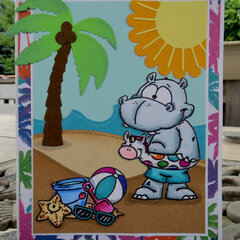 Hippo Beach Card