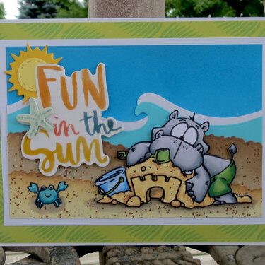 Hippo - Fun in the Sun Card