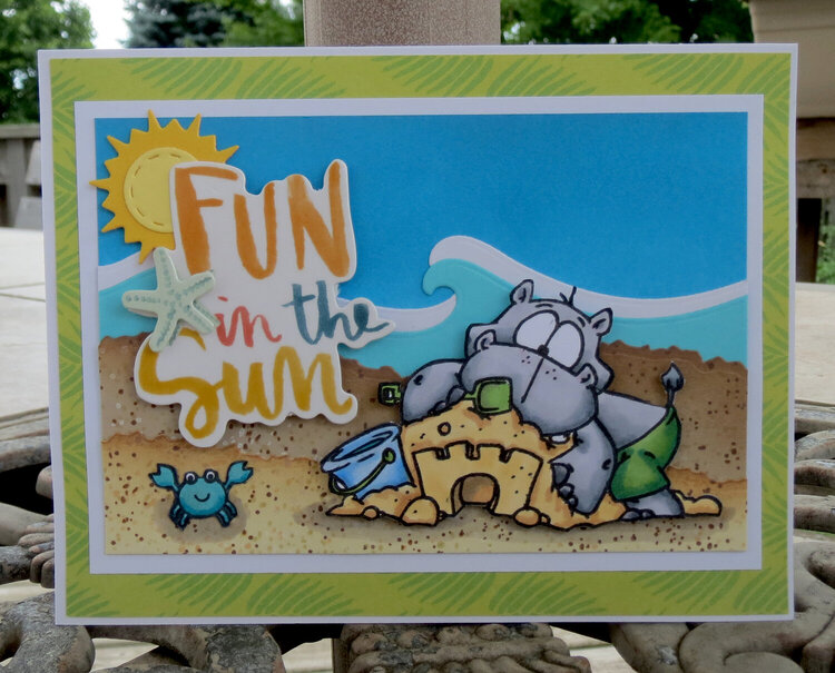 Hippo - Fun in the Sun Card