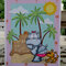 Coppertone Hippo Beach Card