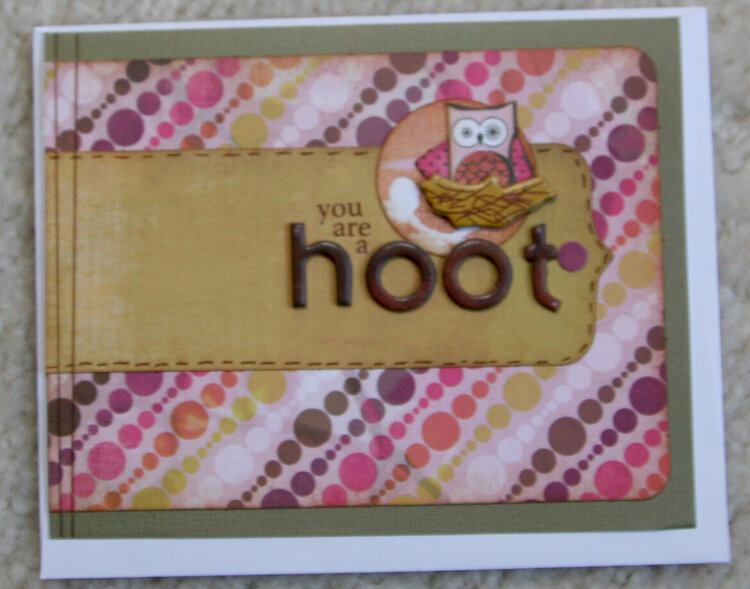 You Are A Hoot card for Operation Write Home