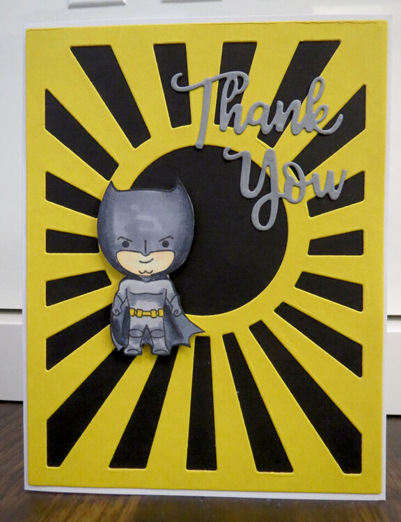 Thank you superhero card 2