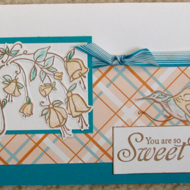 Humming Bird card for Operation Write Home