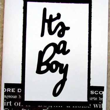 It&#039;s a Boy card for Operation Write Home