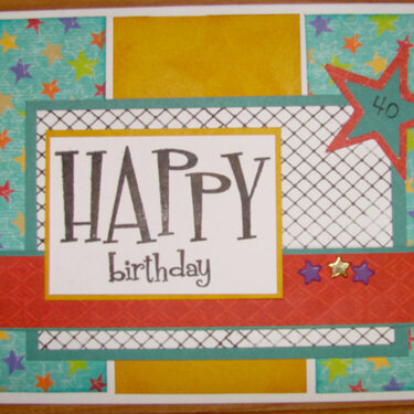 Hubby&#039;s Birthday Card Feb.