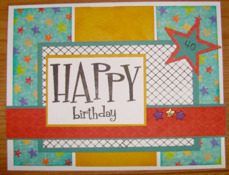 Hubby&#039;s Birthday Card Feb.