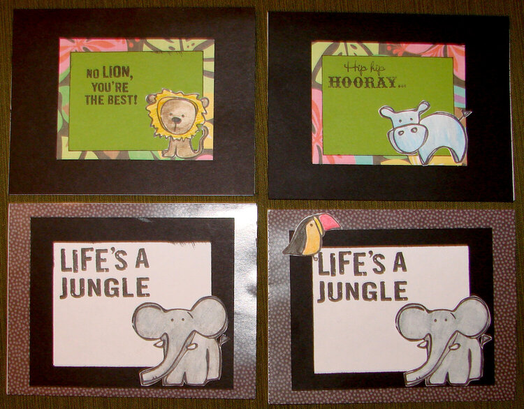 Jungle cards for Operation Write Home