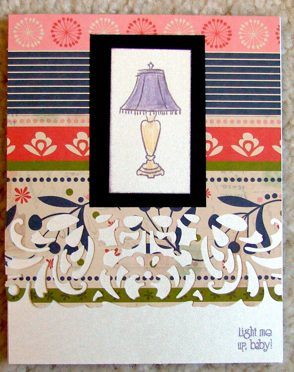 Light Me Up, Baby! card with Lamp for Operation Write Home