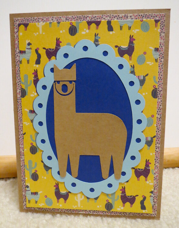 Llama card for niece