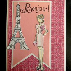 Bonjour card for friend