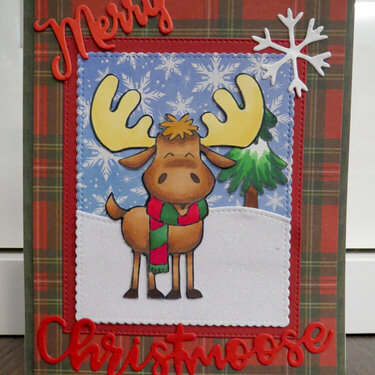 Merry Christmoose Card 1
