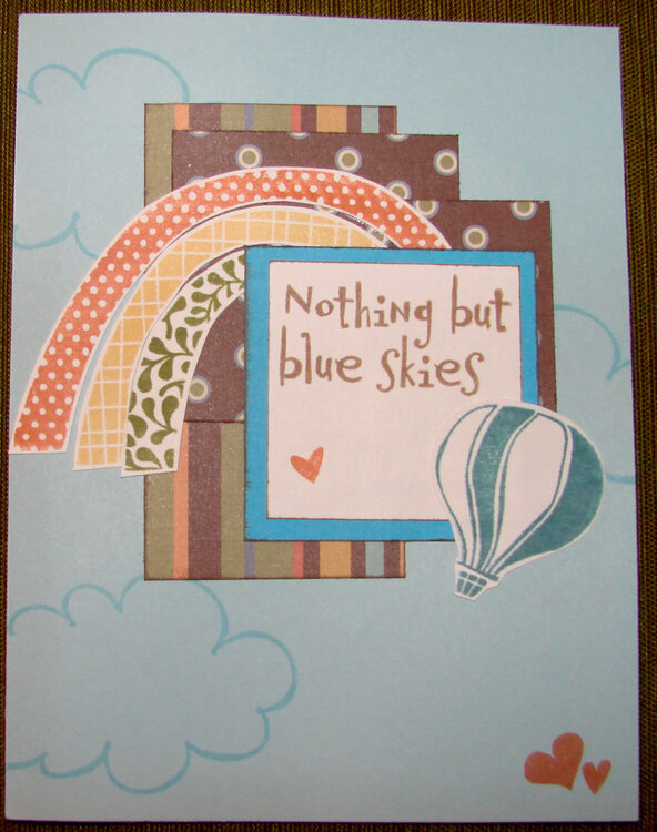 Nothing But Blue Skies - OWH card