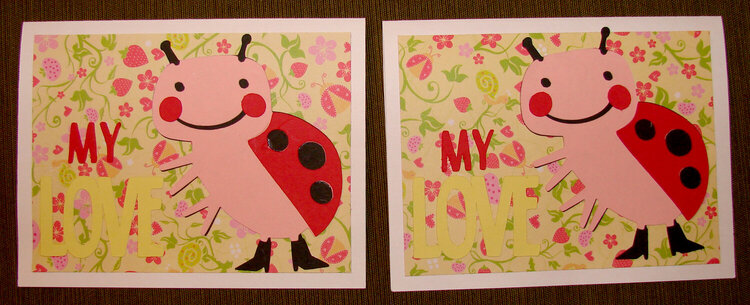 My Love Bug cards for Operation Write Home