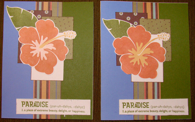Paradise Cards for Operation Write Home