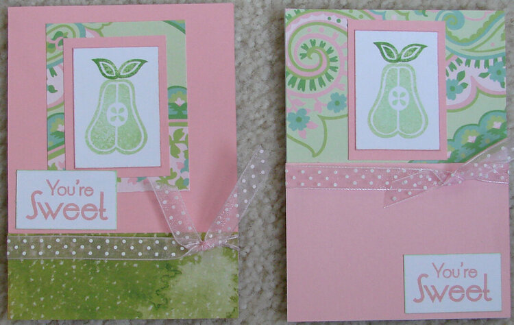 Pear cards for Operation Write Home