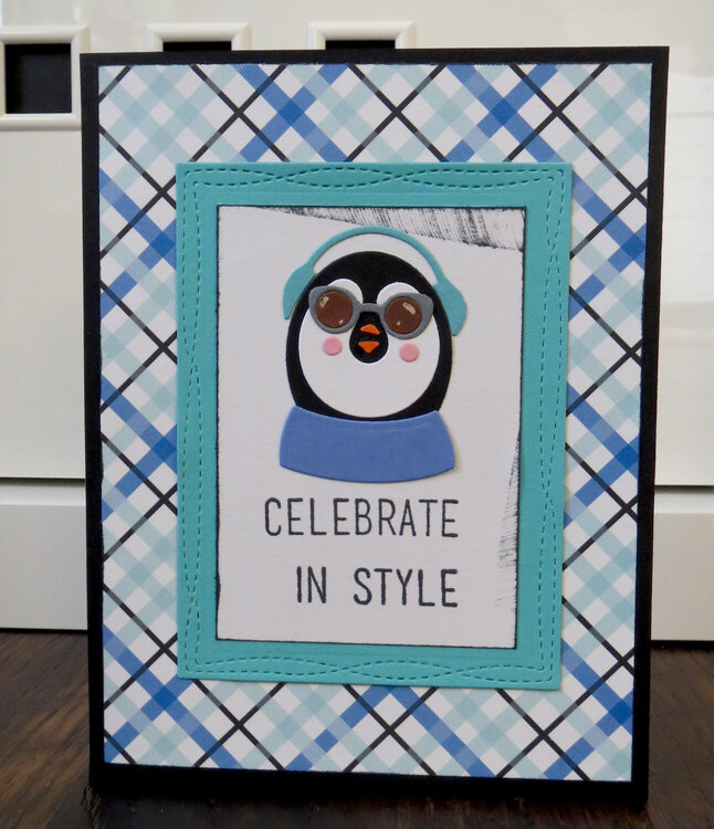 Celebrate in Style Penguin card