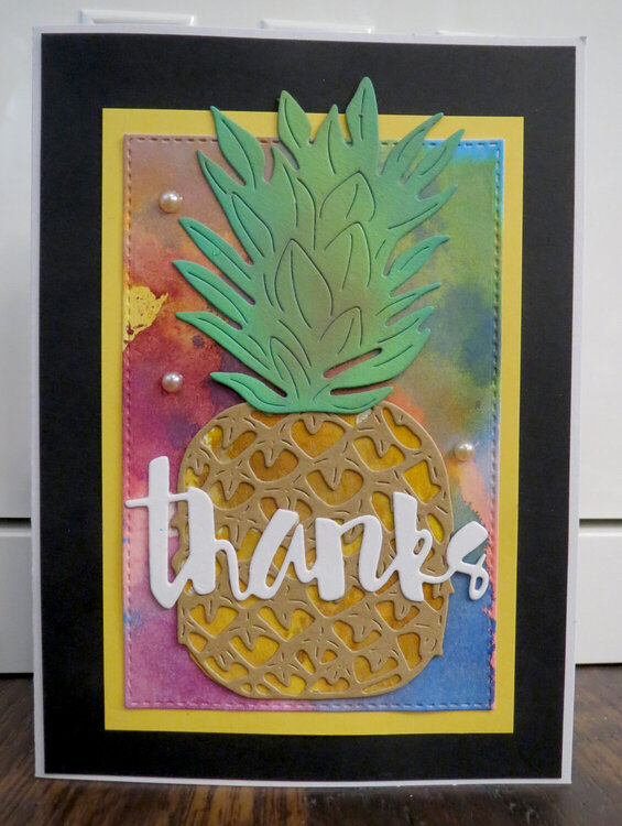 Pineapple Thanks card 1