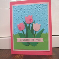 Pink Tulip Spring card