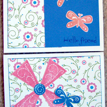 Pink and Blue cards sent to Operation Write Home