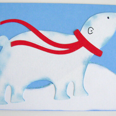 Polar bear card 1