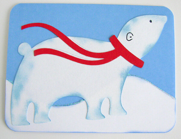 Polar bear card 1
