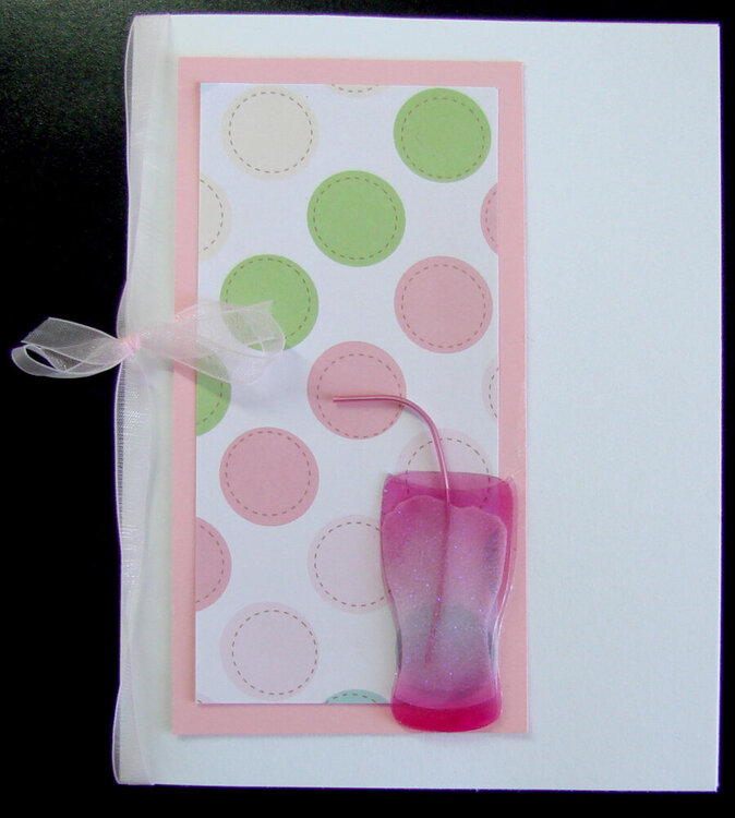Polka Dot with Pink Beverage Card