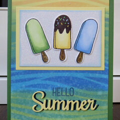 Hello Summer Popsicle Card