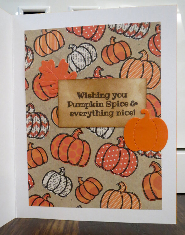 Pumpkin Spice Card 1 - Inside