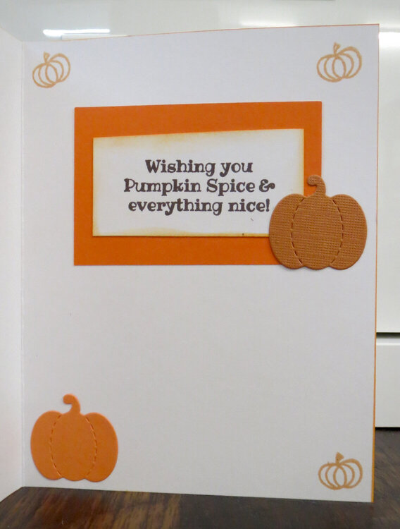 Pumpkin Spice Thanks card - Inside