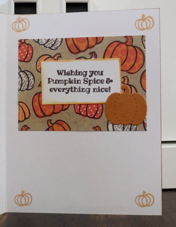 Pumpkin Spice card 2 - inside