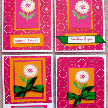Bright flower cards