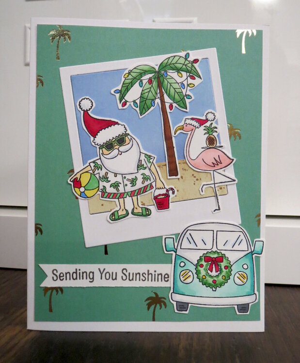Sun Lovin&#039; Santa Cards