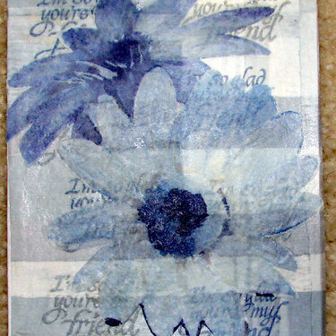 Tissue Overlay card sent to Operation Write Home