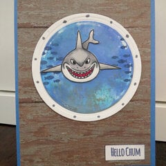 Shark Week Card - Boat